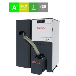 TEKLA DRACO BIO COMPACT FII GP - KOCIOŁ PELLETOWY 18 KW, ZASOBNIK PO LEWEJ STRONIE