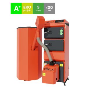TEKLA DRACO BIO D - KOCIOŁ PELLETOWY 15 KW Z ZASOBNIKIEM WOLNOSTOJĄCYM 500 L