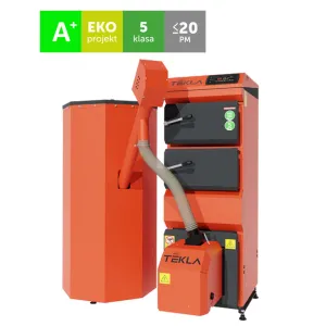 TEKLA DRACO BIO D - KOCIOŁ PELLETOWY 40 KW Z ZASOBNIKIEM WOLNOSTOJĄCYM 500 L