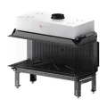 HITZE KOMINEK GAZOWY CALMA 120TS CLA 120x50.TC-G-MH 3 SZYBY, AKUCERAM W KOLORZE CZARNYM