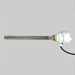 ELIKO GRZAŁKA GRBTN Z KOŁNIERZEM MOSIĘŻNYM ZE STALI NIERDZEWNEJ AISI316L DO DUŻYCH I BARDZO DUŻYCH ZASOBNIKÓW 6,0 KW 400 V 6/4" W097N