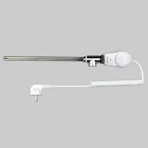 ELIKO GRZAŁKA GRBT W POWŁOCE NIKLOWEJ DO GRZEJNIKÓW ŁAZIENKOWYCH 0,6 KW 230 V 1/2" W033 - KOLOR BIAŁY