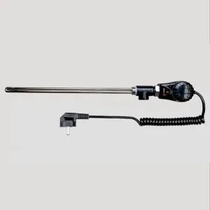ELIKO GRZAŁKA GRBT W POWŁOCE NIKLOWEJ DO GRZEJNIKÓW ŁAZIENKOWYCH 0,3 KW 230 V 1/2" W032CZ - KOLOR CZARNY