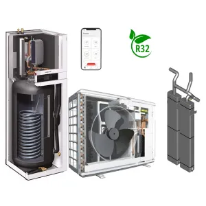 VIESSMANN VITOCAL 111-S TYP AWBT-M-E-AC 111.B06 (R32) 6 KW ZESTAW POMPY CIEPŁA TYPU ALL IN ONE Z021313 (grzanie i chłodzenie; bufor 40 l; grzałka; bypass) 