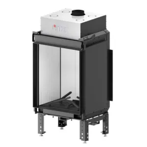 HITZE KOMINEK GAZOWY CALMA 65S AKUCERAM W KOLORZE BIAŁYM AC-CLA65X80.S 13,8 kW