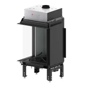 HITZE KOMINEK GAZOWY CALMA 65L BLACHA W KOLORZE CZARNYM M01B-CLA65X80.L 13,8 kW