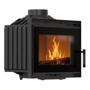 KRATKI ŻELIWNY WKŁAD KOMINKOWY NEL Z SZYBĄ DECO FI 180 8 KW