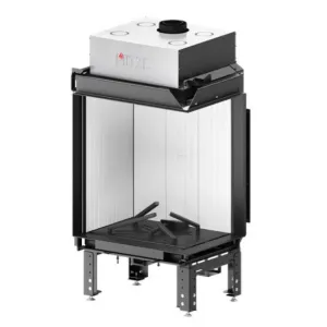 HITZE KOMINEK GAZOWY CALMA 65R AKUCERAM W KOLORZE BIAŁYM AC-CLA65X80.R 13,8 kW