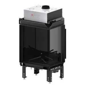 HITZE KOMINEK GAZOWY CALMA 65R SZKŁO W KOLORZE CZARNYM G9005-CLA65X80.R 13,8 kW