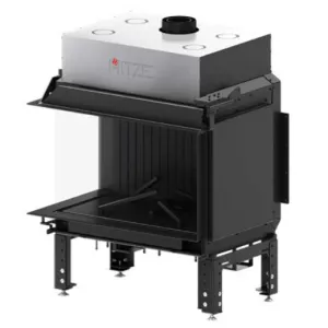 HITZE KOMINEK GAZOWY CALMA 80L AKUCERAM W KOLORZE GRAFITOWYM AB-CLA80X50.L 10,8 kW