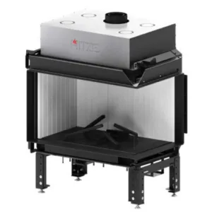 HITZE KOMINEK GAZOWY CALMA 80R AKUCERAM W KOLORZE BIAŁYM AC-CLA80X50.R 10,8 kW