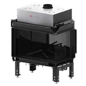 HITZE KOMINEK GAZOWY CALMA 80R SZKŁO W KOLORZE CZARNYM G9005-CLA80X50.R 10,8 kW