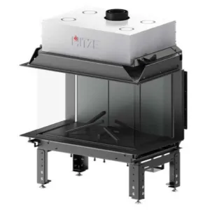 HITZE KOMINEK GAZOWY CALMA 80TC BLACHA PŁASKA W KOLORZE CZARNYM M01B-CLA80X50.TC 10,8 kW