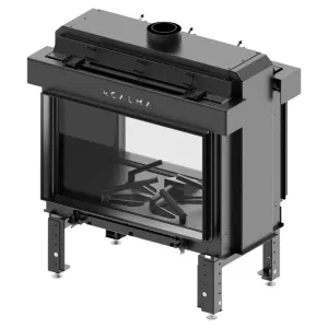 HITZE KOMINEK GAZOWY CALMA 80T AKUCERAM W KOLORZE BIAŁYM AC-CLA120X50.T 10,8 kW