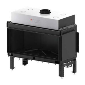 HITZE KOMINEK GAZOWY CALMA 120S BLACHA PŁASKA W KOLORZE CZARNYM M01B-CLA120X50.S 17,6 kW