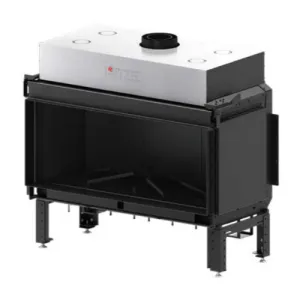 HITZE KOMINEK GAZOWY CALMA 120S BLACHA PŁASKA W KOLORZE CZARNYM M01B-CLA120X50.S 17,6 kW