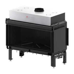 HITZE KOMINEK GAZOWY CALMA 120S AKUCERAM W KOLORZE GRAFITOWYM AB-CLA120X50.S 17,6 kW