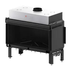 HITZE KOMINEK GAZOWY CALMA 120S AKUCERAM W KOLORZE GRAFITOWYM AB-CLA120X50.S 17,6 kW