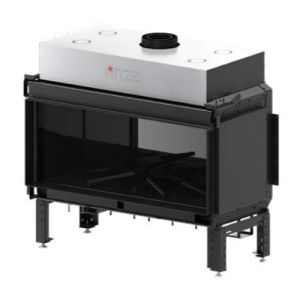 HITZE KOMINEK GAZOWY CALMA 120S SZKŁO W KOLORZE CZARNYM G9005-CLA120X50.S 17,6 kW