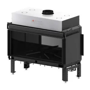 HITZE KOMINEK GAZOWY CALMA 120S SZKŁO W KOLORZE CZARNYM G9005-CLA120X50.S 17,6 kW
