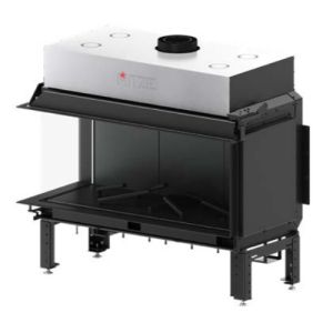 HITZE KOMINEK GAZOWY CALMA 120L BLACHA PŁASKA W KOLORZE CZARNYM M01B-CLA120X50.L 17,6 kW