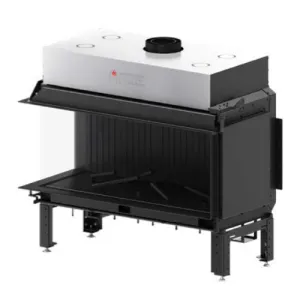 HITZE KOMINEK GAZOWY CALMA 120L AKUCERAM W KOLORZE GRAFITOWYM AB-CLA120X50.L 17,6 kW