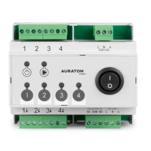 AURATON VIRGO - PRZEWODOWA LISTWA STERUJĄCA OGRZEWANIEM PODŁOGOWYM - 4 STREFY