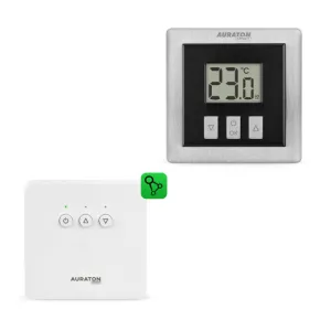 AURATON HEATER SET SMART CZARNY - ZESTAW TERMOSTAT HEAT MONITOR CZARNY + STEROWNIK URZĄDZENIA GRZEWCZEGO