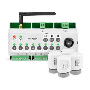 AURATON MULTIZONE CONTROLLER SMART - BEZPRZEWODOWY ZESTAW OGRZEWANIA PODŁOGOWEGO (LISTWA + 4 SIŁOWNIKI)