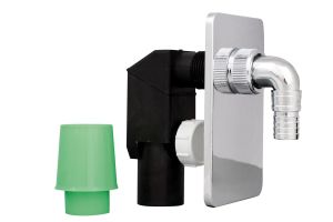 HYDROLAND SYFON DO PRALKI PODTYNKOWY CHROM