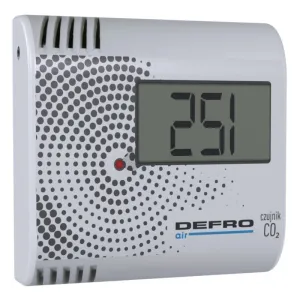 DEFRO AIR RADIOWY CZUJNIK CO2 Z ZASILACZEM KABLOWYM DO REKUPERATORÓW SERII DRX PLUS