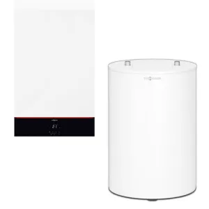 VIESSMANN PAKIET JEDNOFUNKCYJNY KOCIOŁ VITODENS 100-W 25 KW B1HG + PODGRZEWACZ C.W.U. VITOCELL 100-W 150L CUGB (B) Z031468