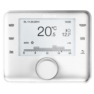 JUNKERS BOSCH REGULATOR POGODOWY TYGODNIOWY CR400 Z CZUJNIKIEM TEMPERATURY ZEWNĘTRZNEJ AF2 8734100955