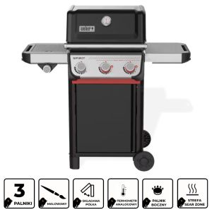 WEBER GRILL GAZOWY SPIRIT E-335 LP BLK PL 1500916