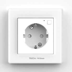 TECH SINUM FF-230S - NIESTEROWALNE GNIAZDKO ELEKTRYCZNE DO MONTAŻU PODTYNKOWEGO DO RAMKI
