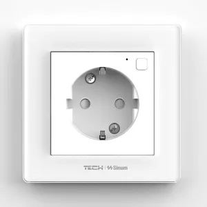 TECH SINUM FF-230S - NIESTEROWALNE GNIAZDKO ELEKTRYCZNE DO MONTAŻU PODTYNKOWEGO DO RAMKI