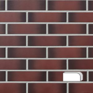 LODE KSZTAŁTKA KLINKIEROWA JEDNOSTRONNIE ZAOKRĄGLONA OW 1 PEŁNA KOLOR ETNA RF 250x120x65 MM