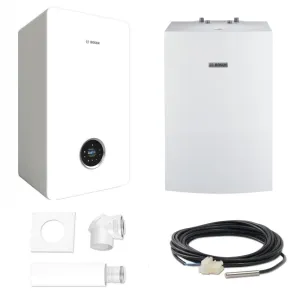 BOSCH PAKIET KOCIOŁ GC7800iW 30 P 23 + ZASOBNIK WD120B + SYSTEM DO SZACHTU 2581 + CZUJNIK TEMP. ZEWNĘTRZNEJ SF4 - 8734100861