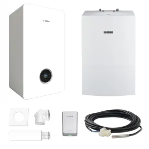 BOSCH PAKIET KOCIOŁ GC7800iW 20 P 23 + ZASOBNIK WD120B+ SYSTEM DO SZACHTU 2581 + BEZPRZ. MODUŁ INTERNETOWY K30RF +CZUJNIK SF4 - 8734100862