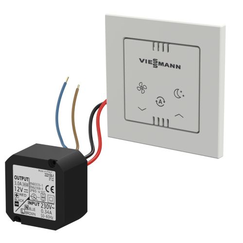 VIESSMANN PANEL STEROWANIA PRZEWODOWY Z ZASILACZEM PODTYNKOWYM DO REKUPERATORA VITOVENT 100-D 7973320+7973416