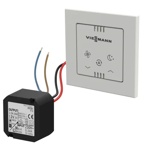 VIESSMANN PANEL STEROWANIA PRZEWODOWY Z ZASILACZEM PODTYNKOWYM DO REKUPERATORA VITOVENT 100-D 7973320+7973416