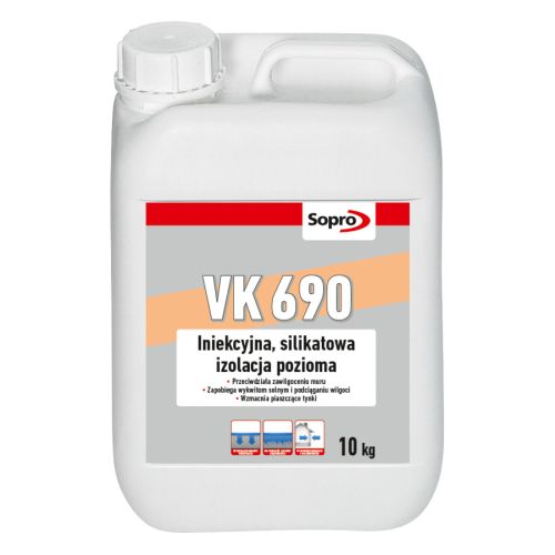 SOPRO VK 690 - SILIKATOWA, POZIOMA IZOLACJA INIEKCYJNA 10 KG