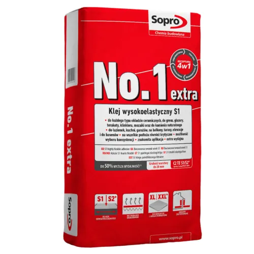 SOPRO NO.1 EXTRA 400 - JEDNOSKŁADNIKOWY KLEJ WYSOKOELASTYCZNY