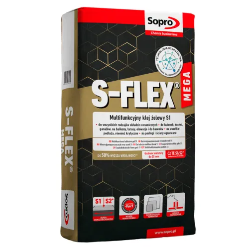 SOPRO S-FLEX MEGA 208 - MULTIFUNKCYJNY KLEJ ŻELOWY S1