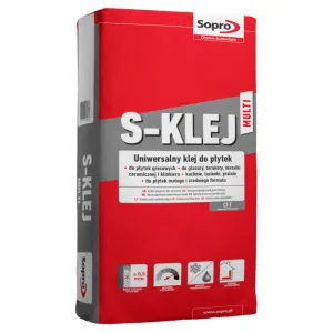 SOPRO S-KLEJ MULTI - UNIWERSALNY KLEJ DO PŁYTEK 22,5 KG