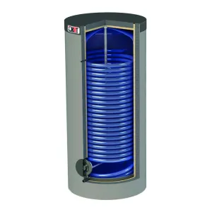 KHT BTM-750-GP-PS - STOJĄCY ZASOBNIK C.W.U. DO POMP CIEPŁA Z 1 WĘŻOWNICĄ 6,3 M2 W ZDEJMOWALNEJ IZOLACJI 80 MM 750 L