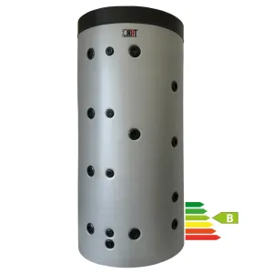 KHT HPH-10-200-GP-PS - HIGIENICZNY, STOJĄCY ZBIORNIK BUFOROWY Z NIERDZEWNĄ WĘŻOWNICĄ 3,5 M2 W ZDEJMOWALNEJ IZOLACJI 200 L