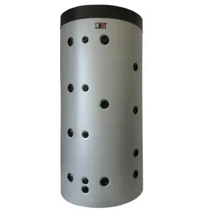 KHT HPH-11-2000-GP-PS - HIGIENICZNY, STOJĄCY ZBIORNIK BUFOROWY Z NIERDZEWNĄ WĘŻOWNICĄ 8,0 M2 I WĘŻOWNICĄ ZE STALI WĘGLOWEJ 4,7 M2 W ZDEJMOWALNEJ IZOLACJI 2000 L