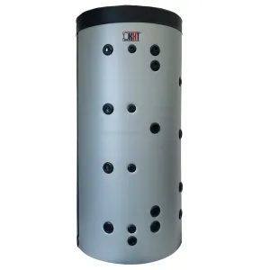 KHT HPH-20-2000-GP-PS - HIGIENICZNY, STOJĄCY ZBIORNIK BUFOROWY Z 2 NIERDZEWNYMI WĘŻOWNICAMI 8,0/8,0 M2 W ZDEJMOWALNEJ IZOLACJI 2000 L