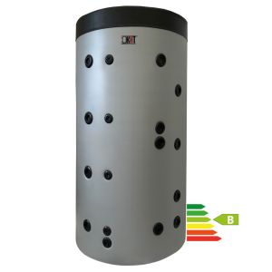 KHT PS-02-1000-GP-PS - STOJĄCY ZBIORNIK BUFOROWY Z 2 WĘŻOWNICAMI 2,4/3,2 M2 W ZDEJMOWALNEJ IZOLACJI 1000 L